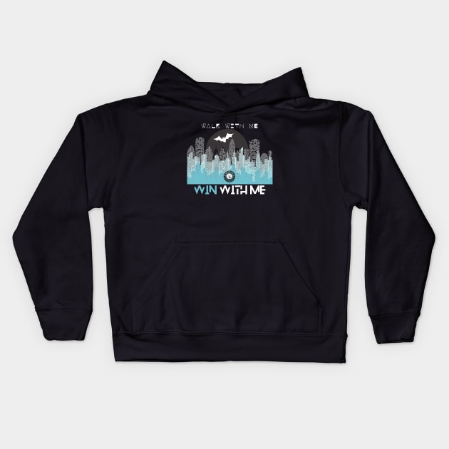 Walk With Me, Win With Me Kids Hoodie by Soccer Over Gotham Podcast